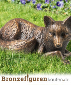 ᐅ • Fuchs Figur aus Deko Figur Bronze | Garten kaufen Fuchs