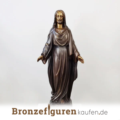 bfk jesus figur aus bronze